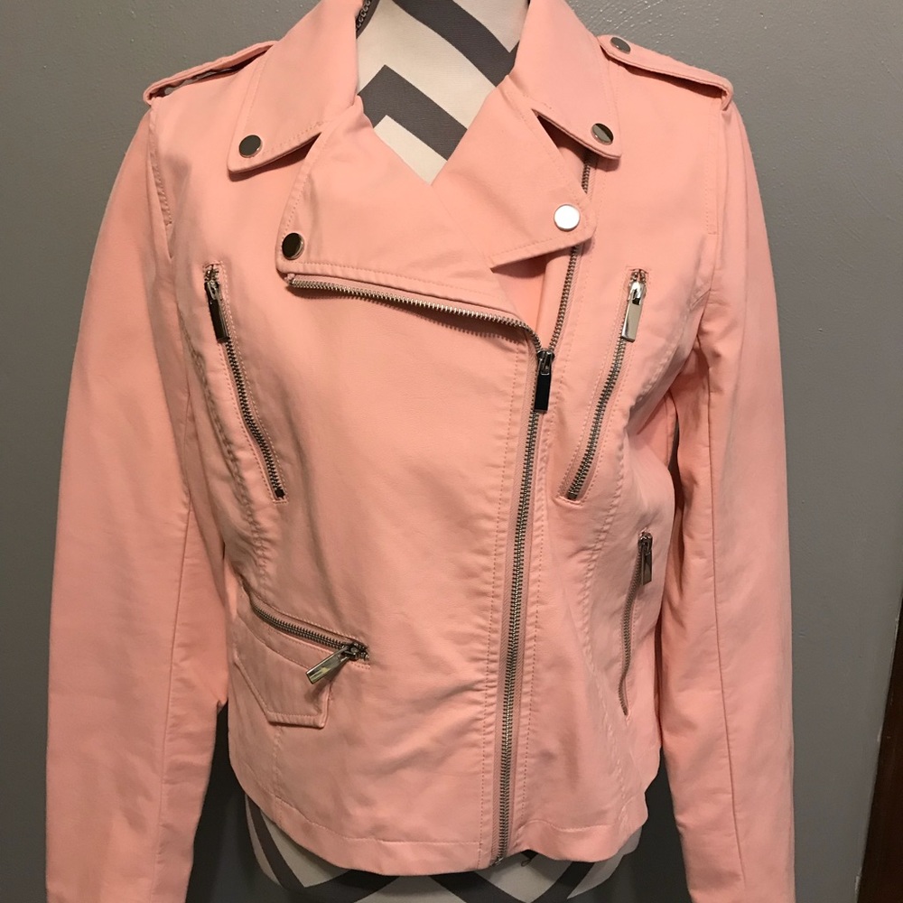 New York & Company Faux Suede Moto Jacket
